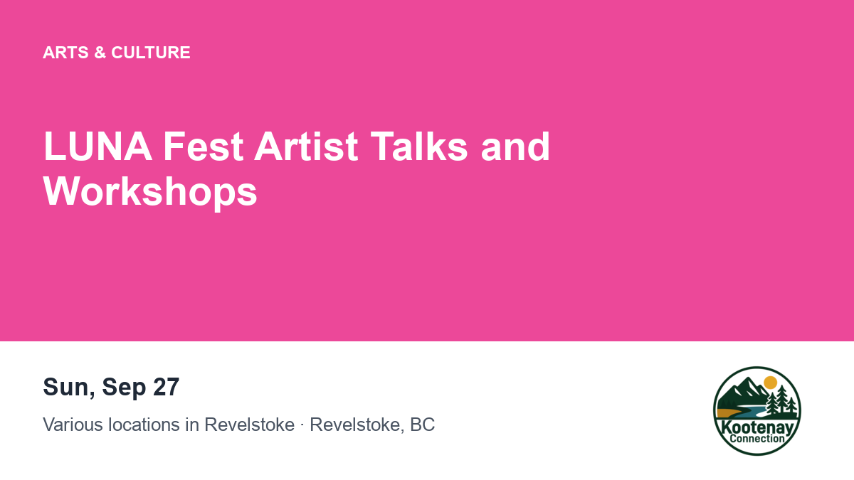 LUNA Fest Artist Talks and Workshops
