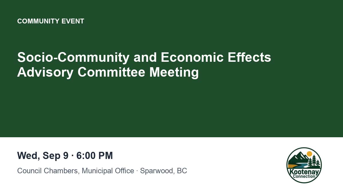 Socio-Community and Economic Effects Advisory Committee Meeting