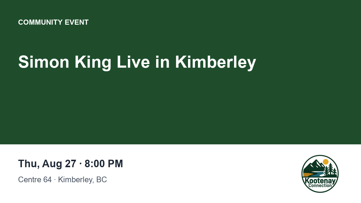 Simon King Live in Kimberley