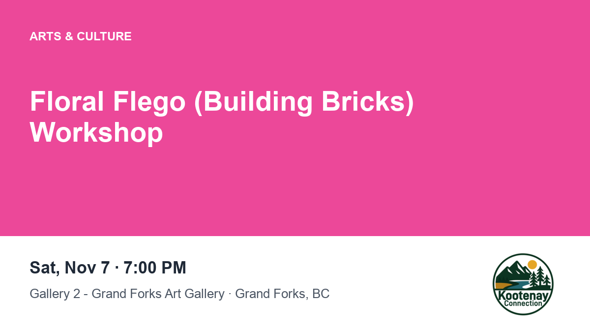 Floral Flego (Building Bricks) Workshop