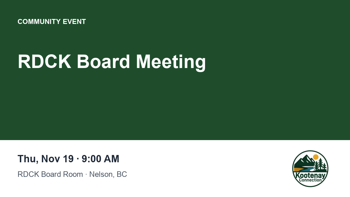 RDCK Board Meeting