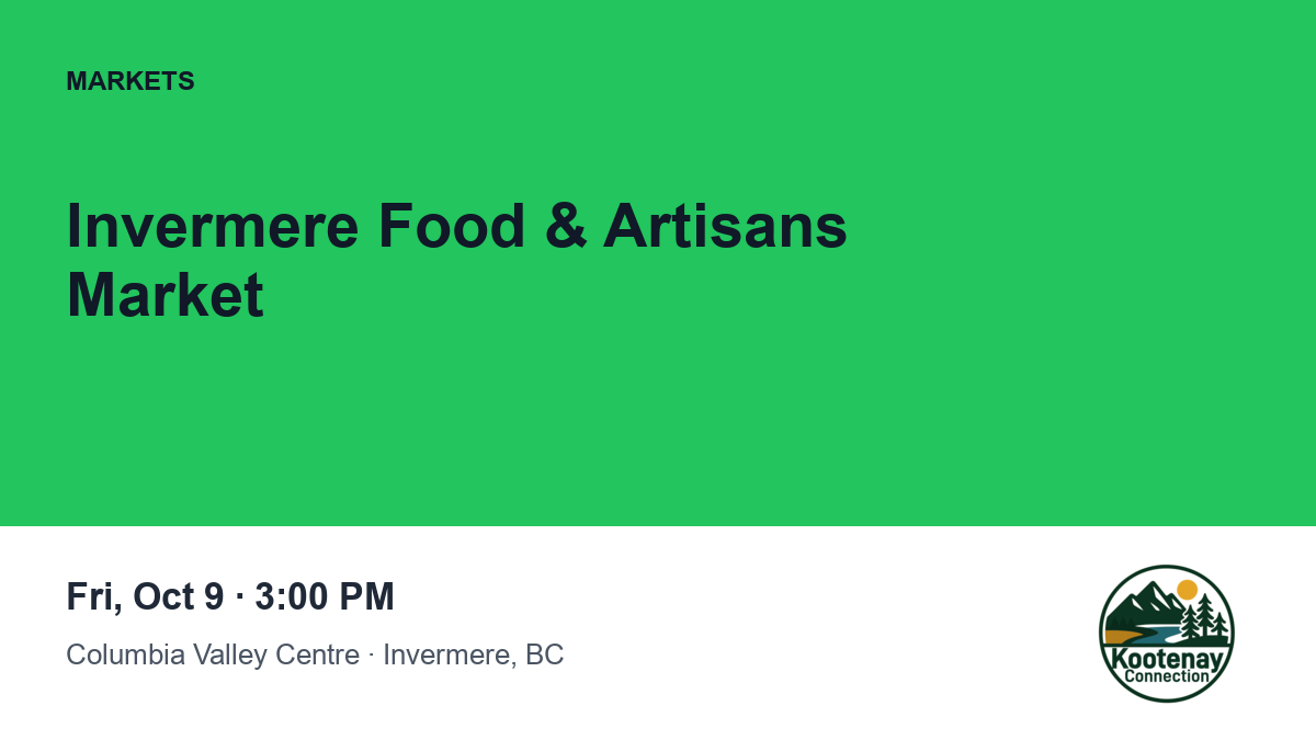 Invermere Food & Artisans Market