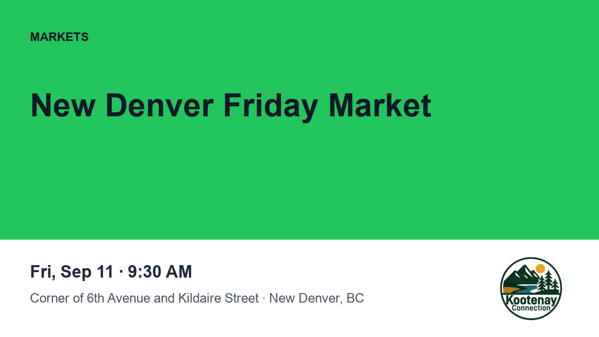 New Denver Friday Market