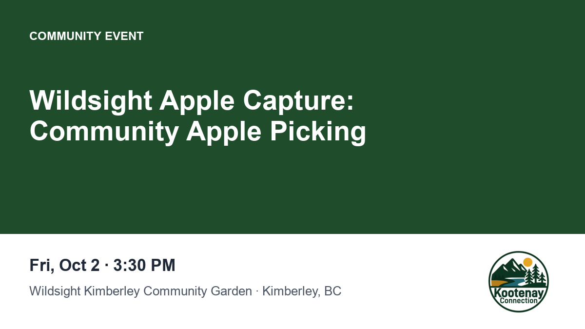 Wildsight Apple Capture: Community Apple Picking