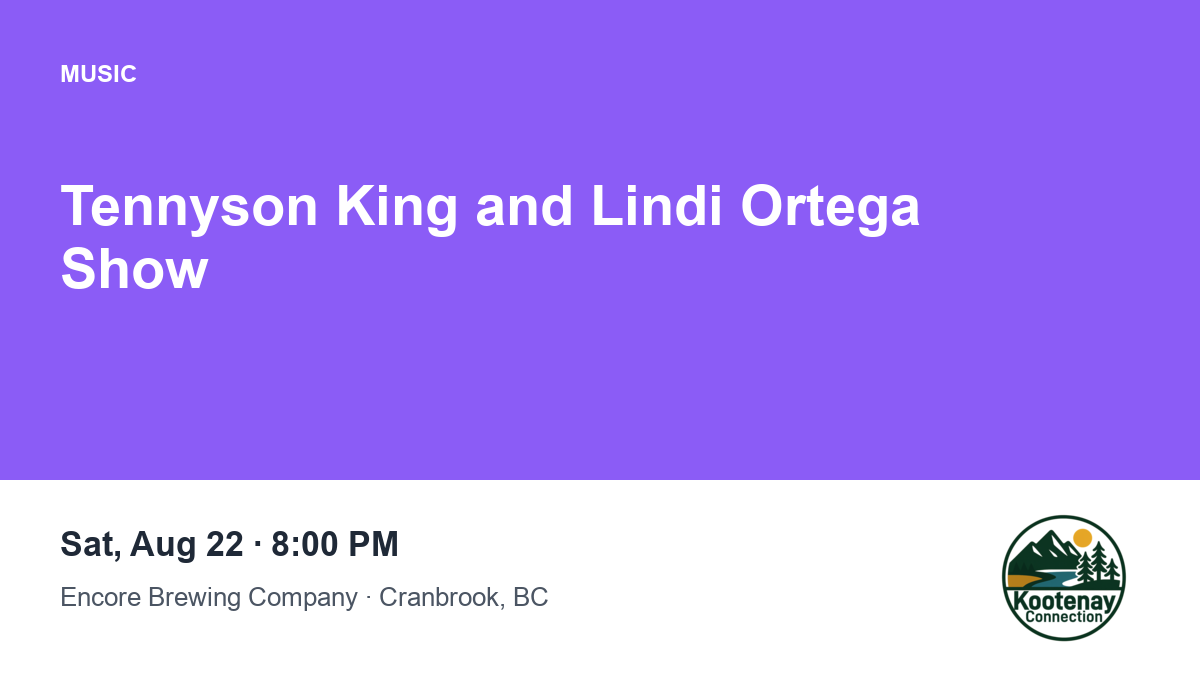 Tennyson King and Lindi Ortega Show