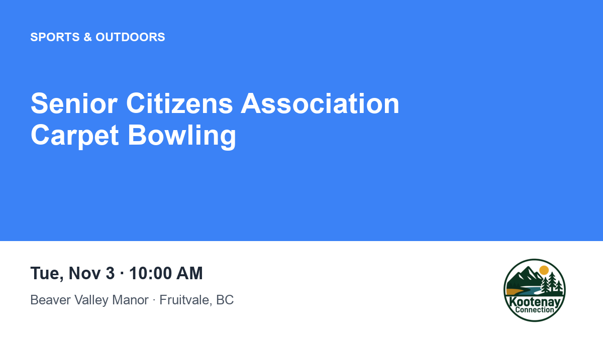 Senior Citizens Association Carpet Bowling