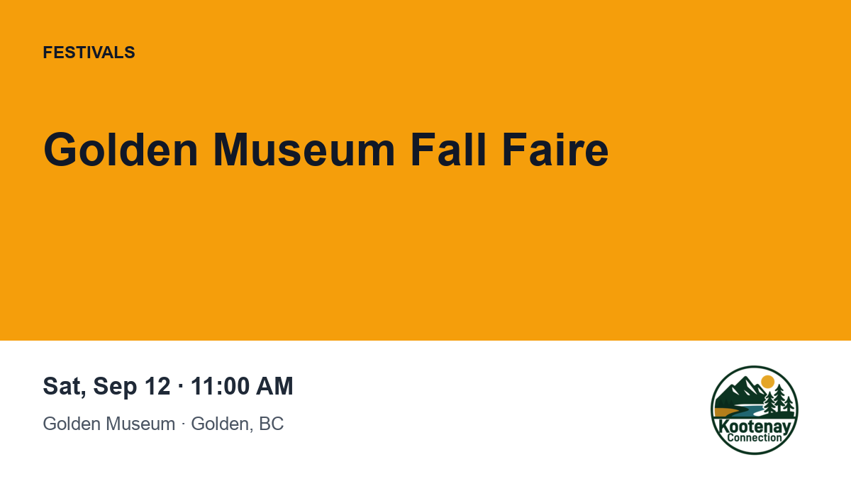 Golden Museum Fall Faire