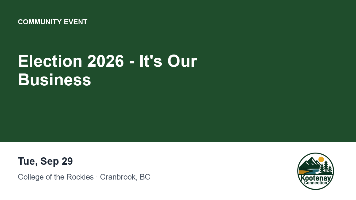 Election 2026 - It's Our Business