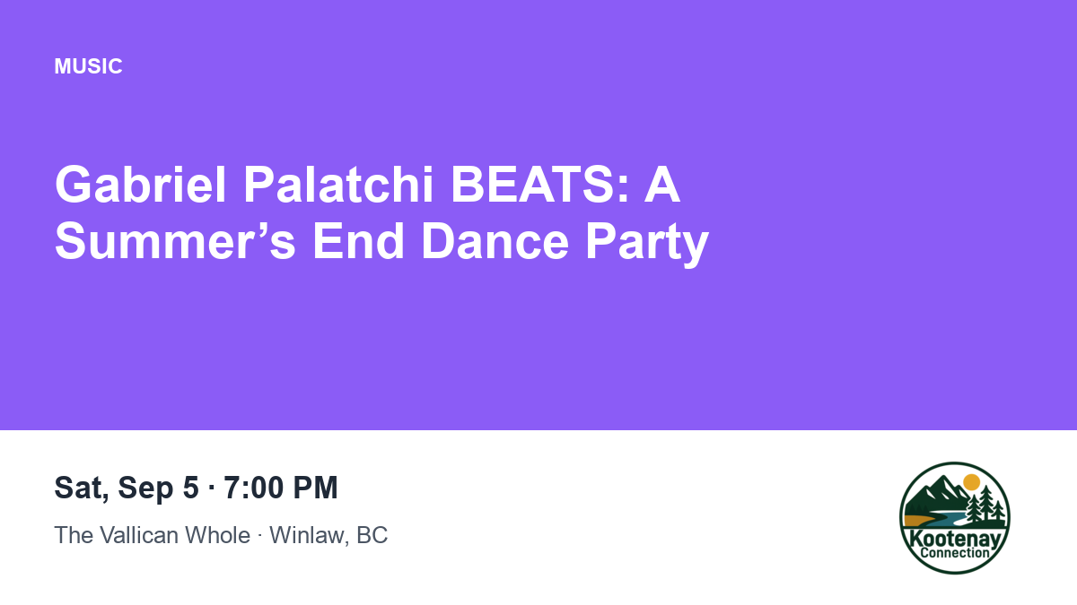 Gabriel Palatchi BEATS: A Summer’s End Dance Party