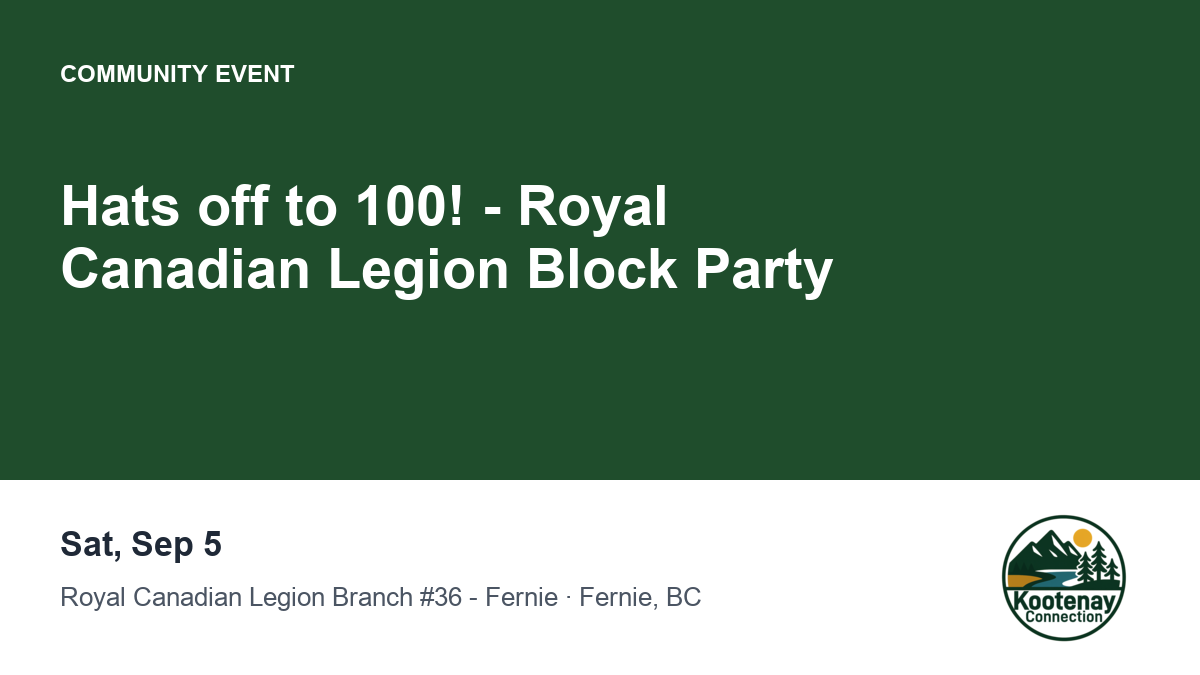 Hats off to 100! - Royal Canadian Legion Block Party