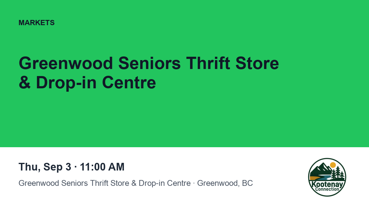 Greenwood Seniors Thrift Store & Drop-in Centre