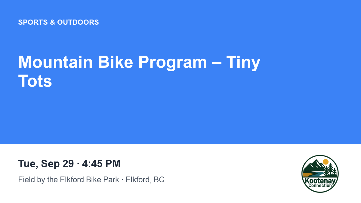 Mountain Bike Program – Tiny Tots