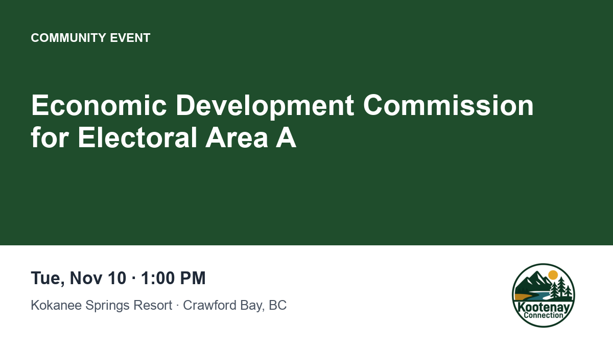Economic Development Commission for Electoral Area A