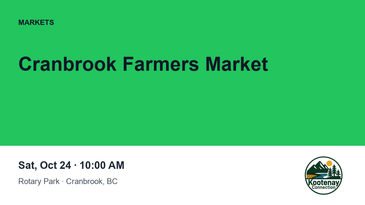 Cranbrook Farmers Market