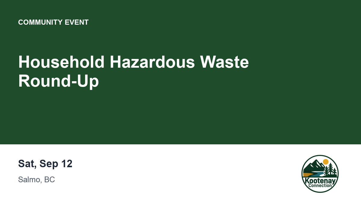 Household Hazardous Waste Round-Up