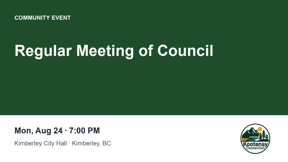 Regular Meeting of Council