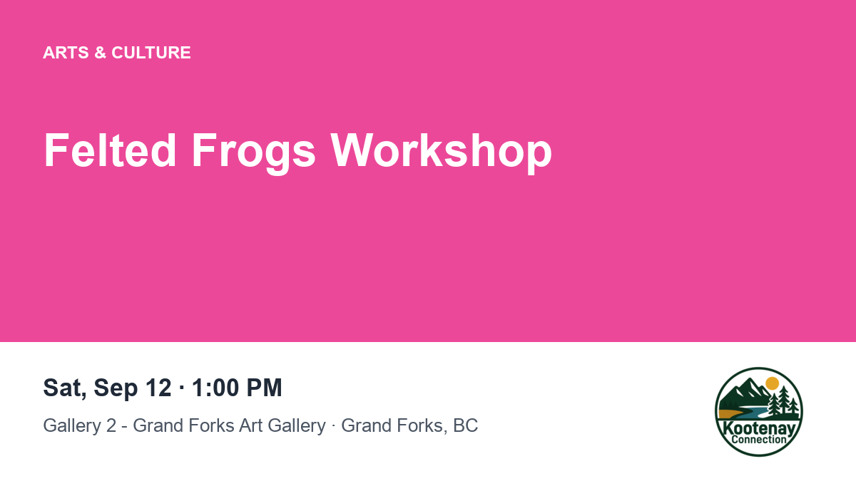 Felted Frogs Workshop