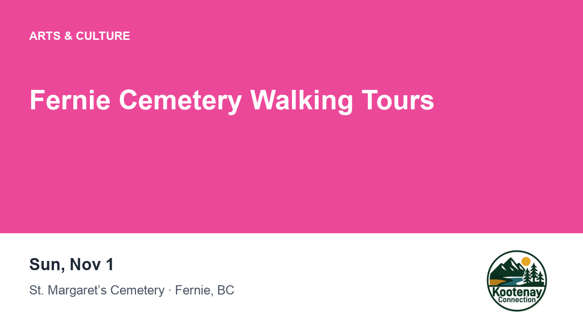 Fernie Cemetery Walking Tours