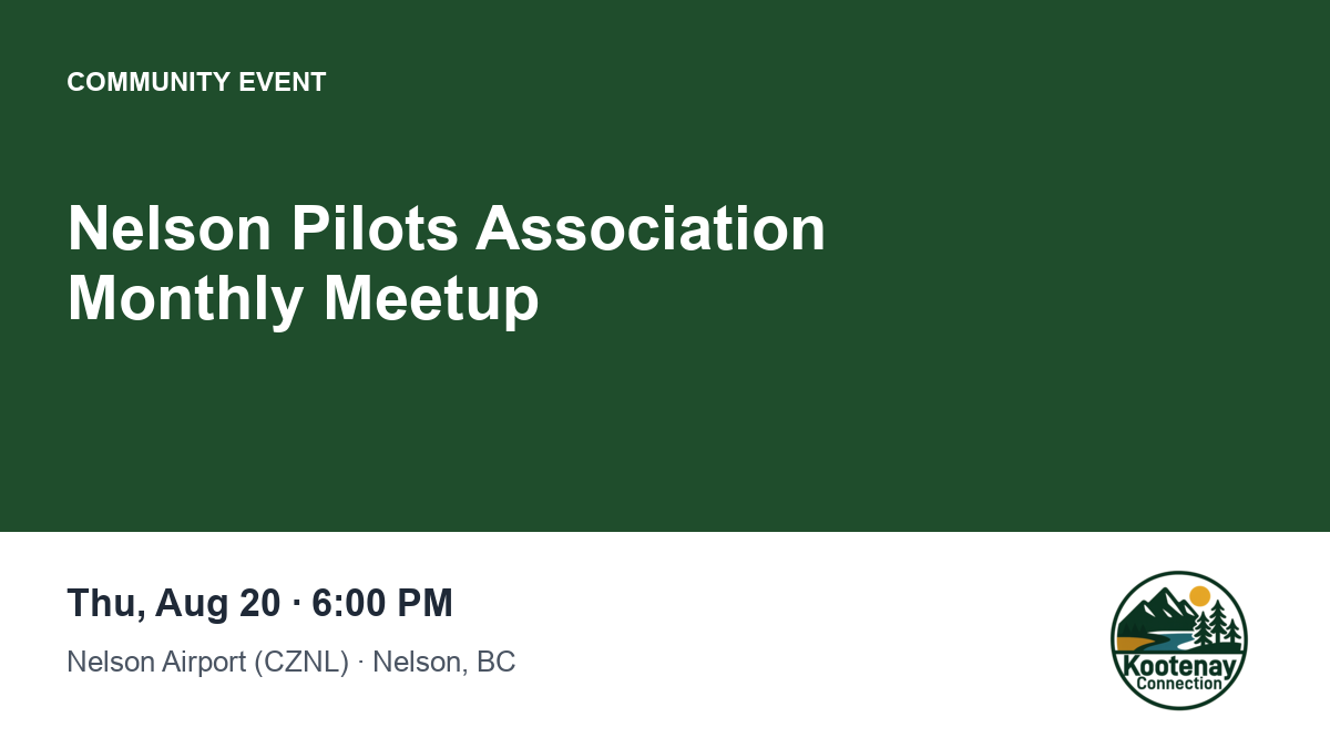 Nelson Pilots Association Monthly Meetup