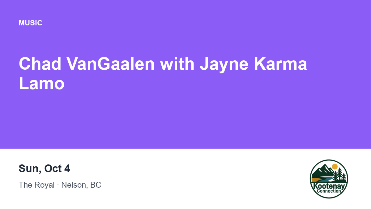 Chad VanGaalen with Jayne Karma Lamo