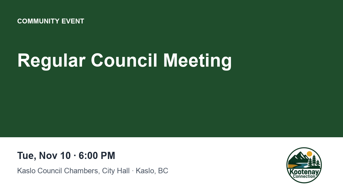 Regular Council Meeting