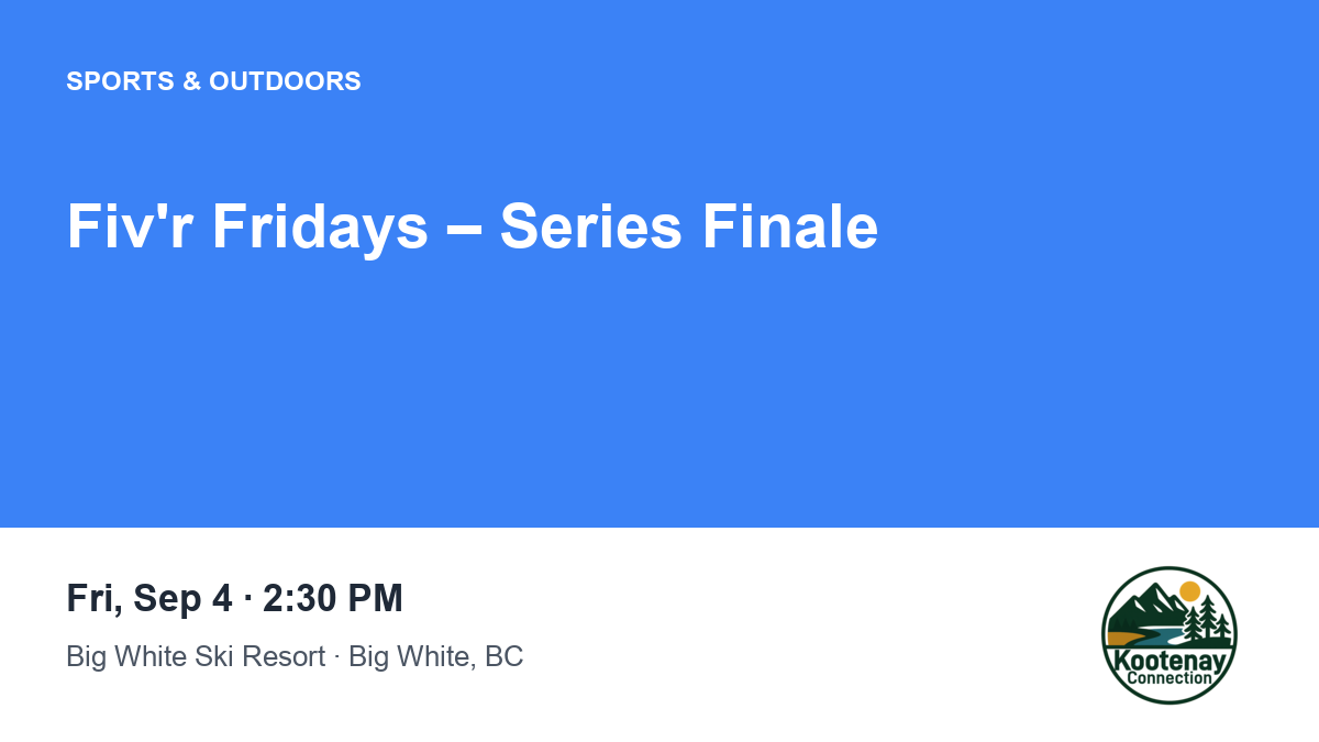 Fiv'r Fridays – Series Finale