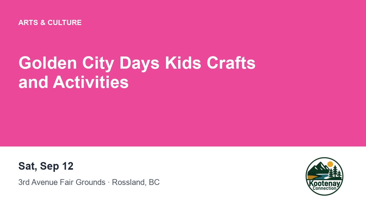Golden City Days Kids Crafts and Activities