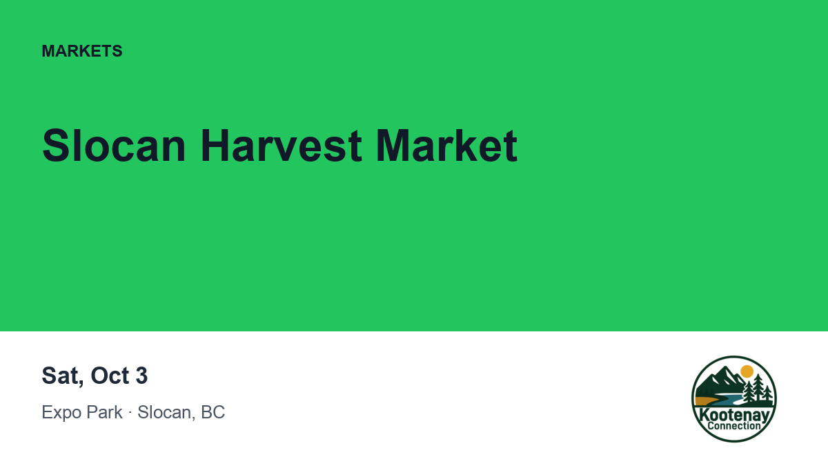 Slocan Harvest Market