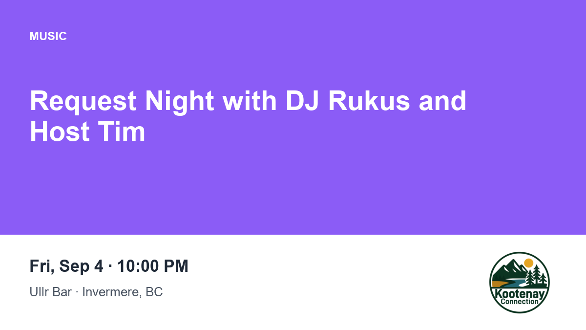 Request Night with DJ Rukus and Host Tim