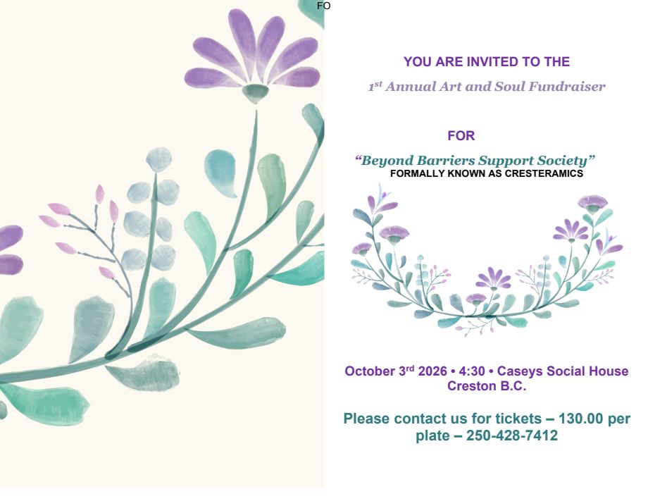 Art & Soul 1st Annual fundraiser for Beyond Barriers Support Society