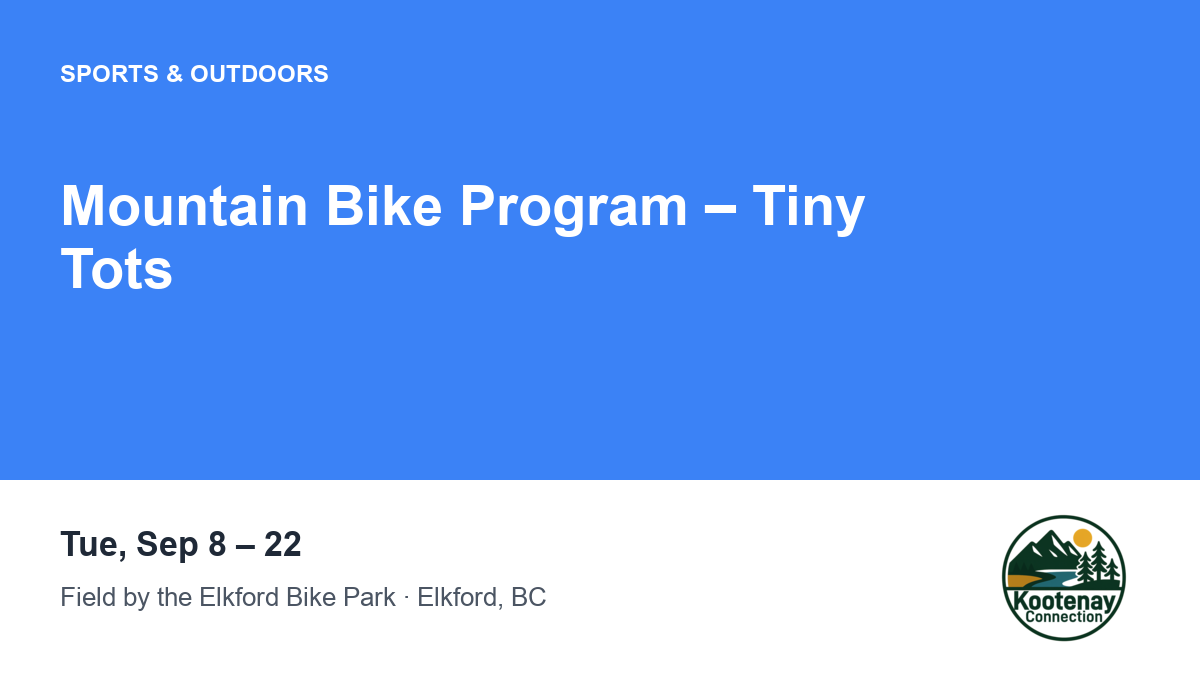 Mountain Bike Program – Tiny Tots