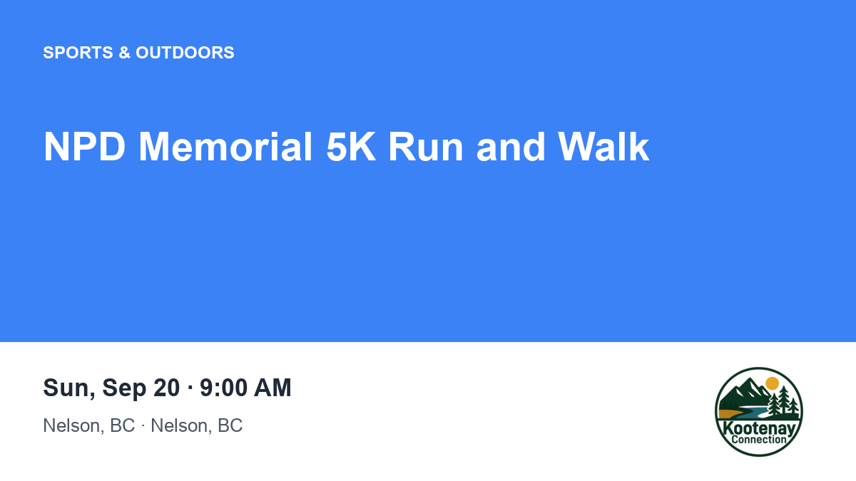 NPD Memorial 5K Run and Walk