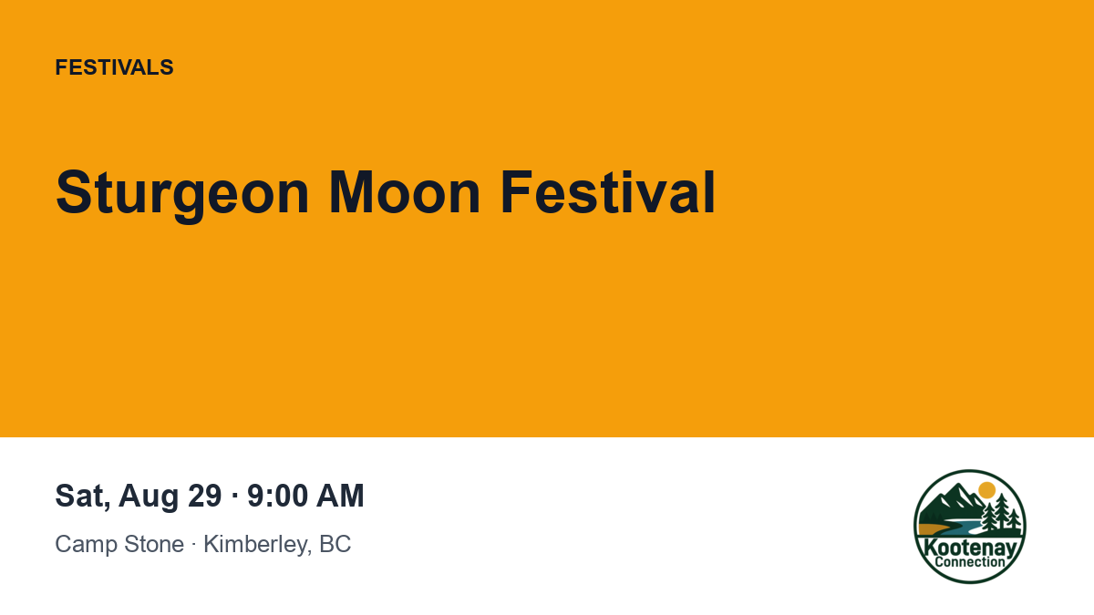 Sturgeon Moon Festival