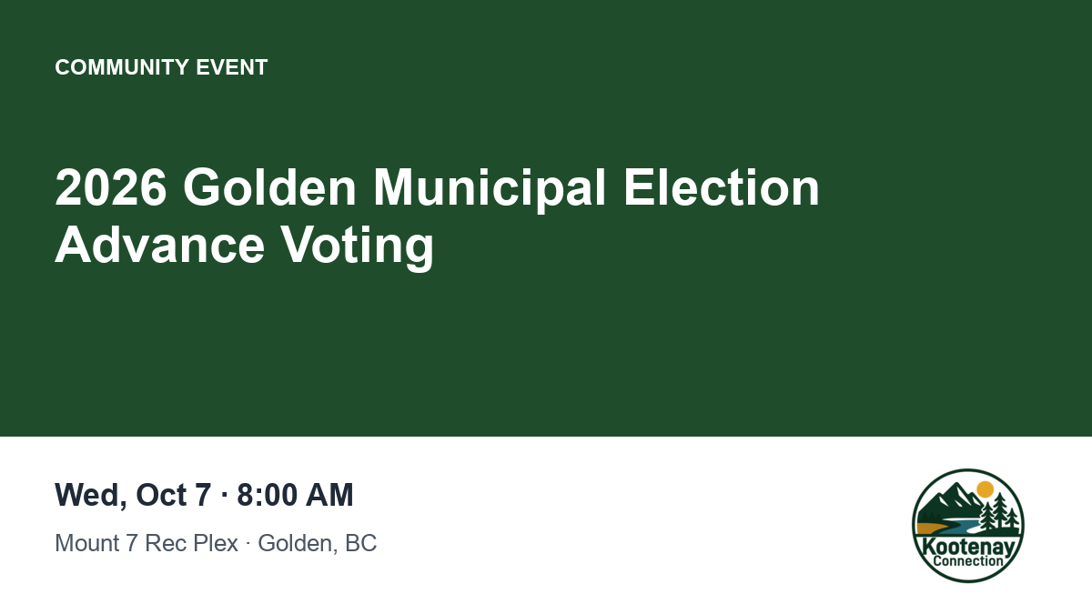 2026 Golden Municipal Election Advance Voting