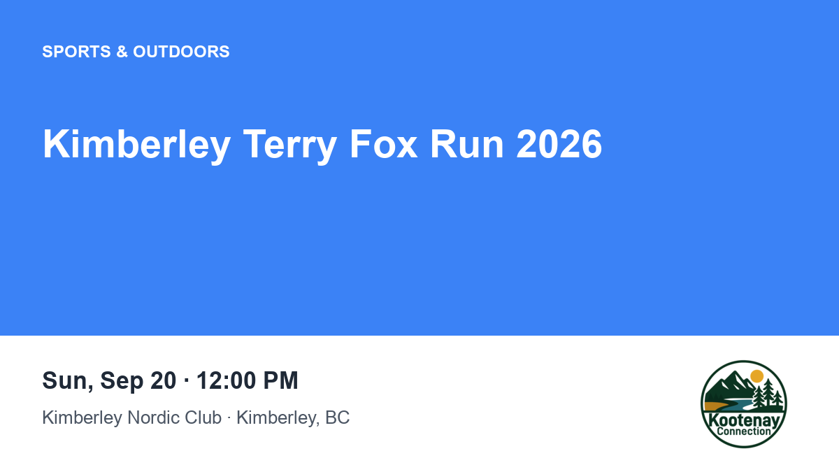 Kimberley Terry Fox Run 2026