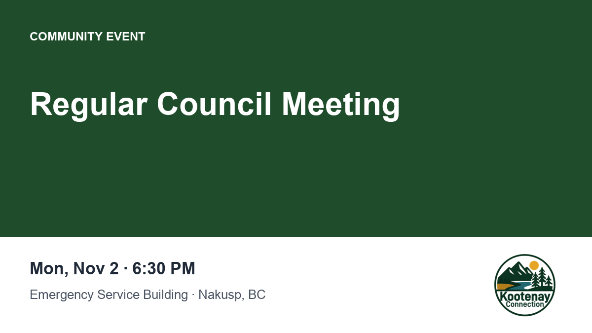 Regular Council Meeting