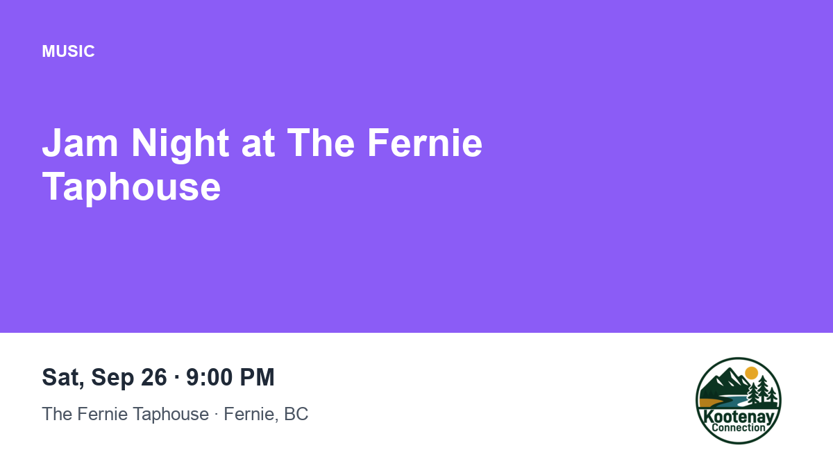 Jam Night at The Fernie Taphouse