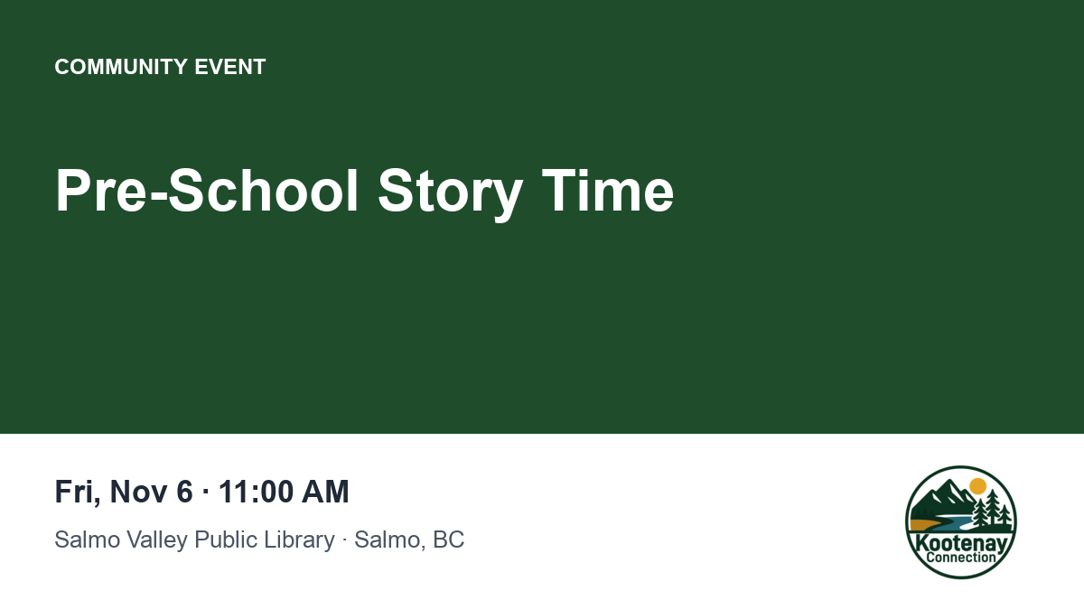 Pre-School Story Time