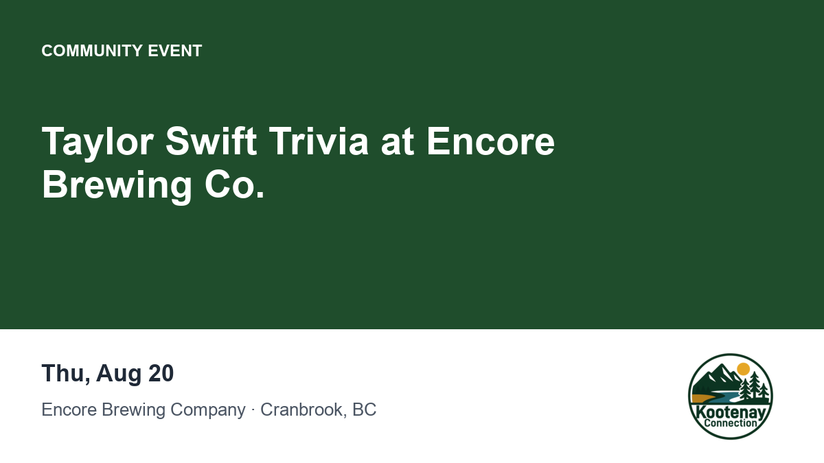 Taylor Swift Trivia at Encore Brewing Co.