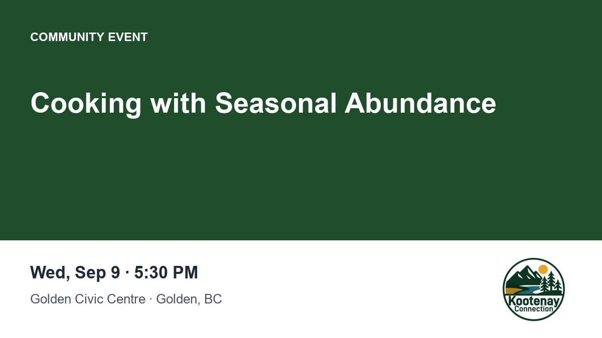 Cooking with Seasonal Abundance