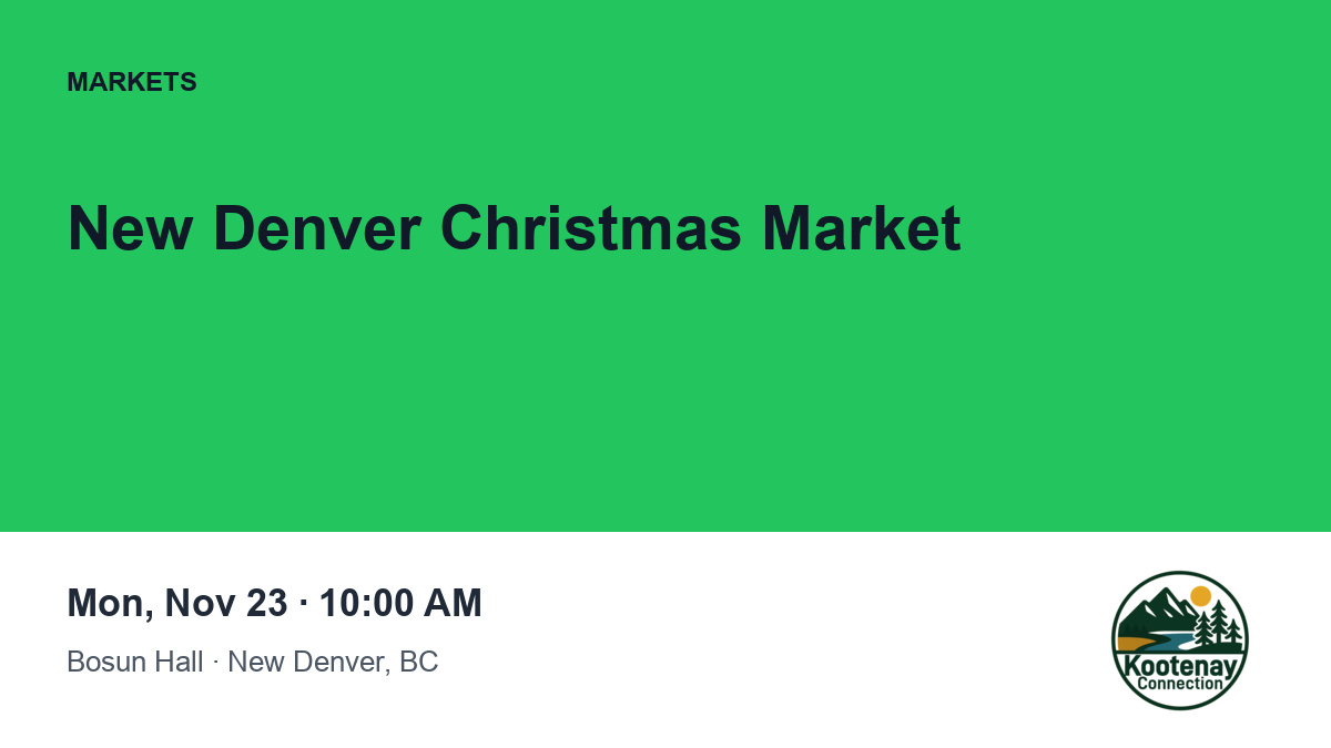 New Denver Christmas Market