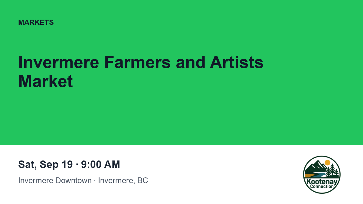 Invermere Farmers and Artists Market