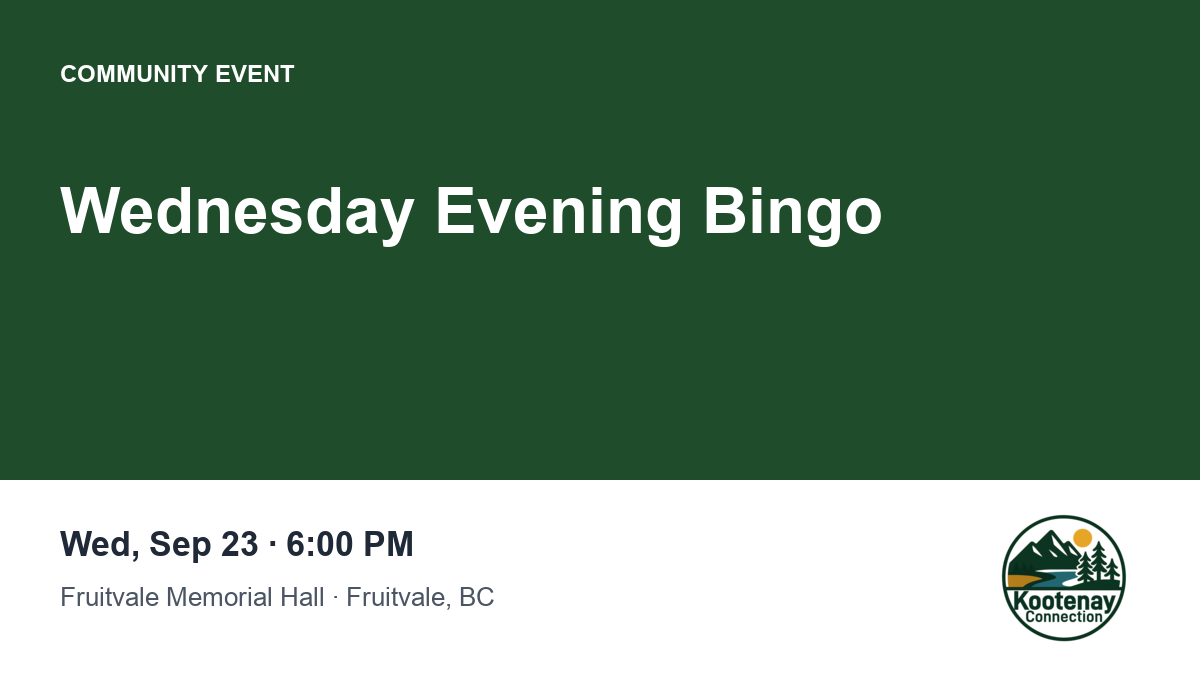 Wednesday Evening Bingo