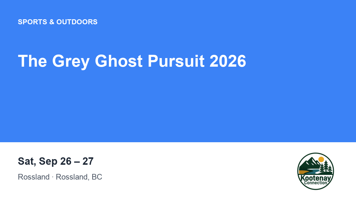 The Grey Ghost Pursuit 2026