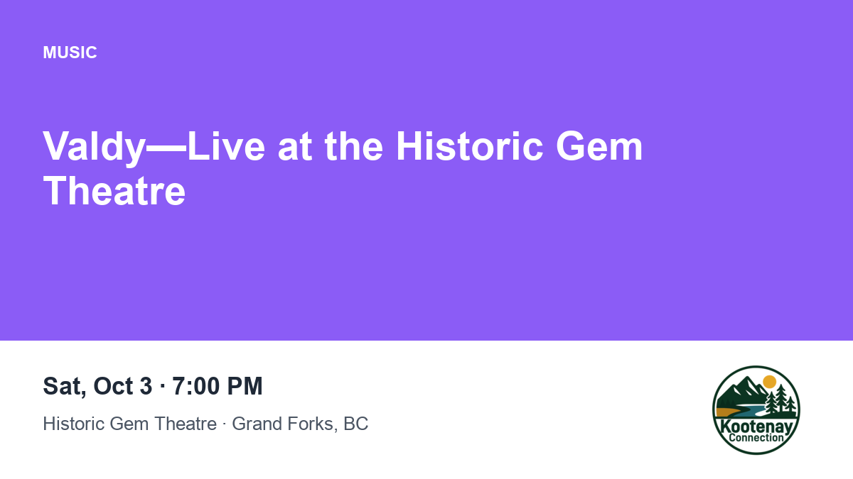 Valdy—Live at the Historic Gem Theatre