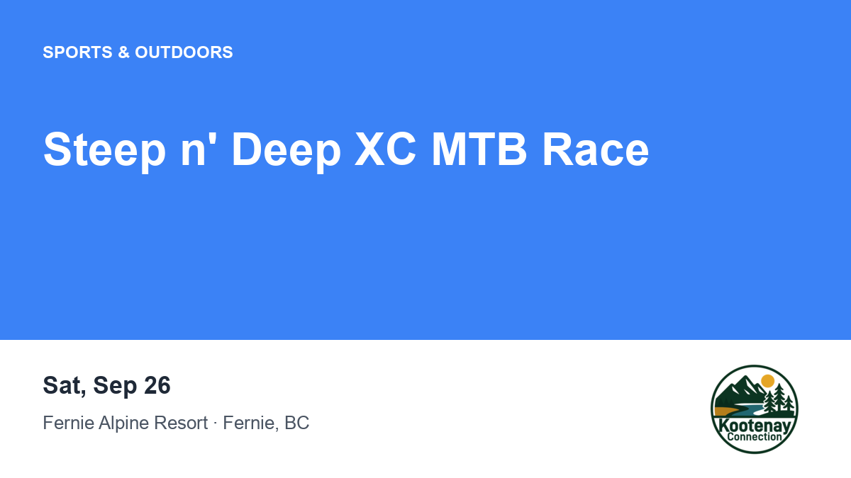 Steep n' Deep XC MTB Race
