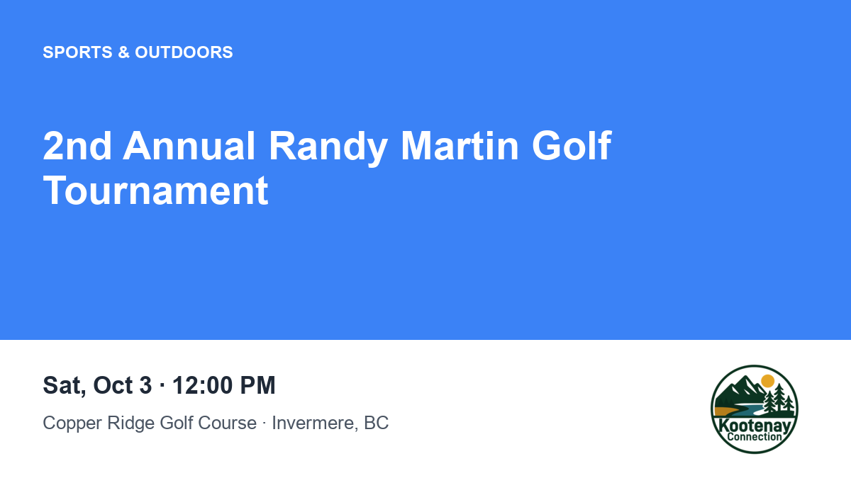 2nd Annual Randy Martin Golf Tournament