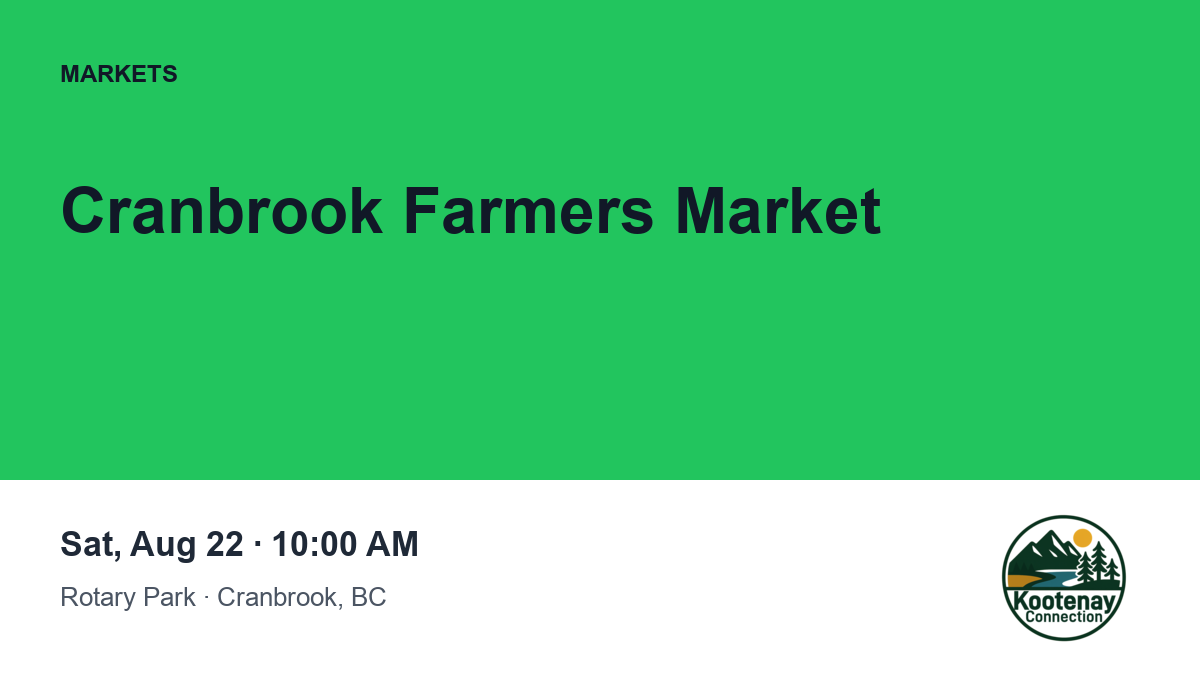 Cranbrook Farmers Market