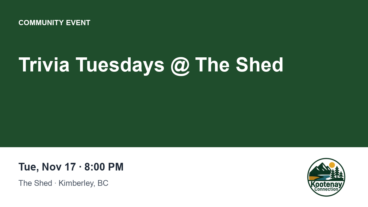 Trivia Tuesdays @ The Shed