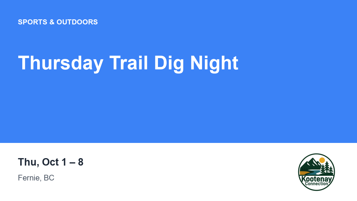Thursday Trail Dig Night